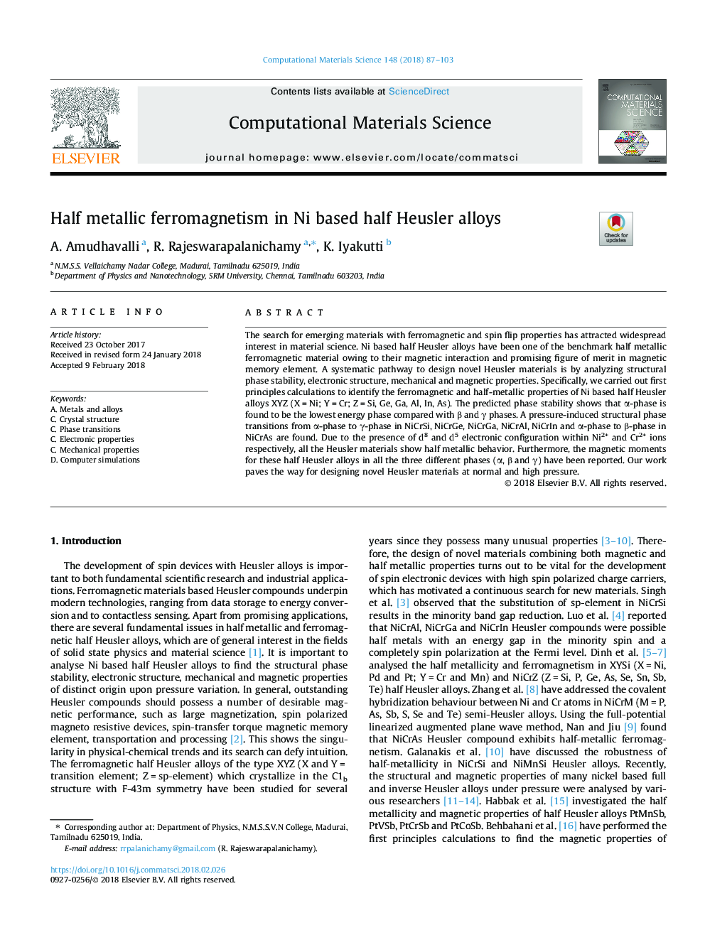 Half metallic ferromagnetism in Ni based half Heusler alloys