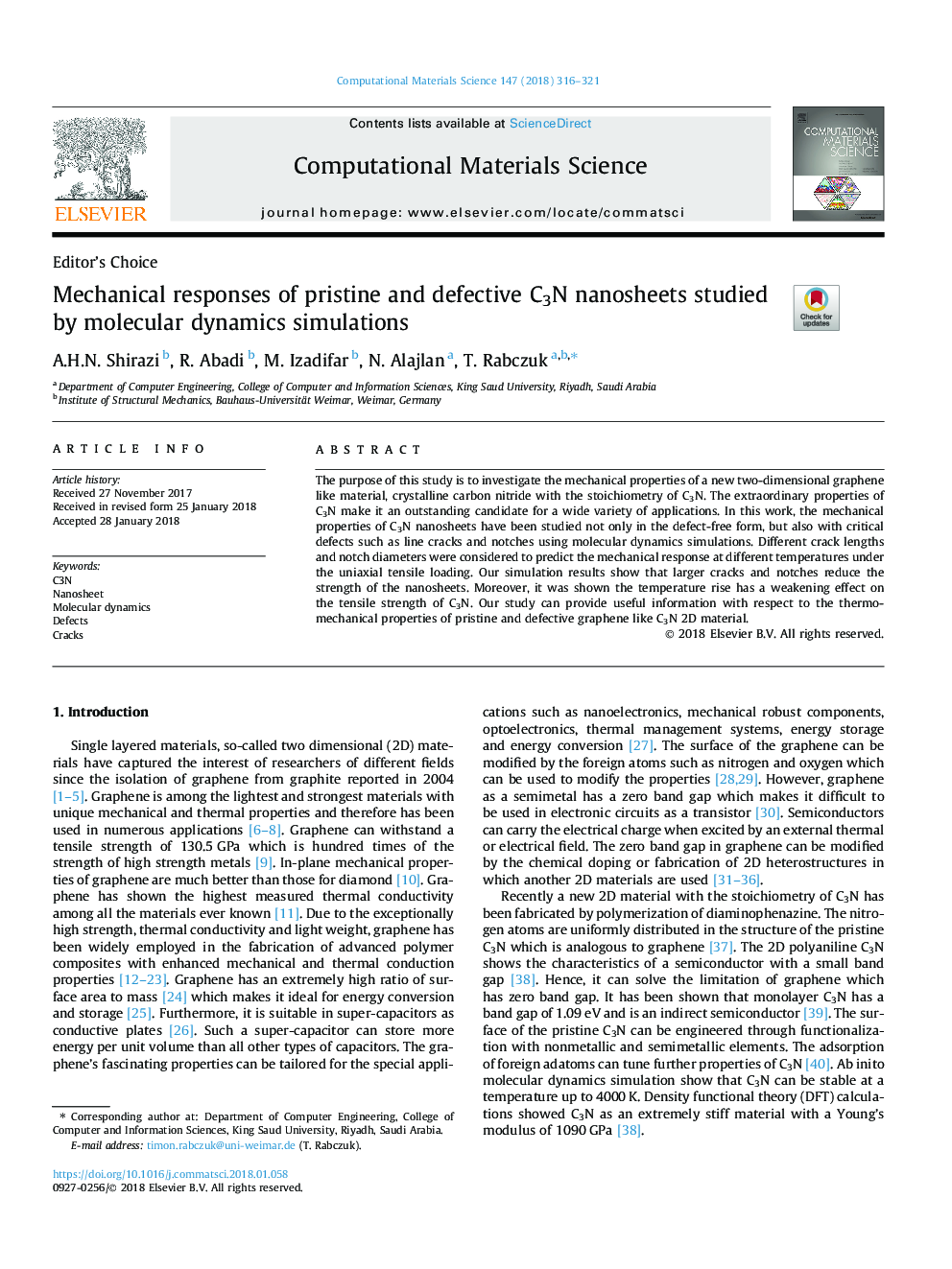 Mechanical responses of pristine and defective C3N nanosheets studied by molecular dynamics simulations