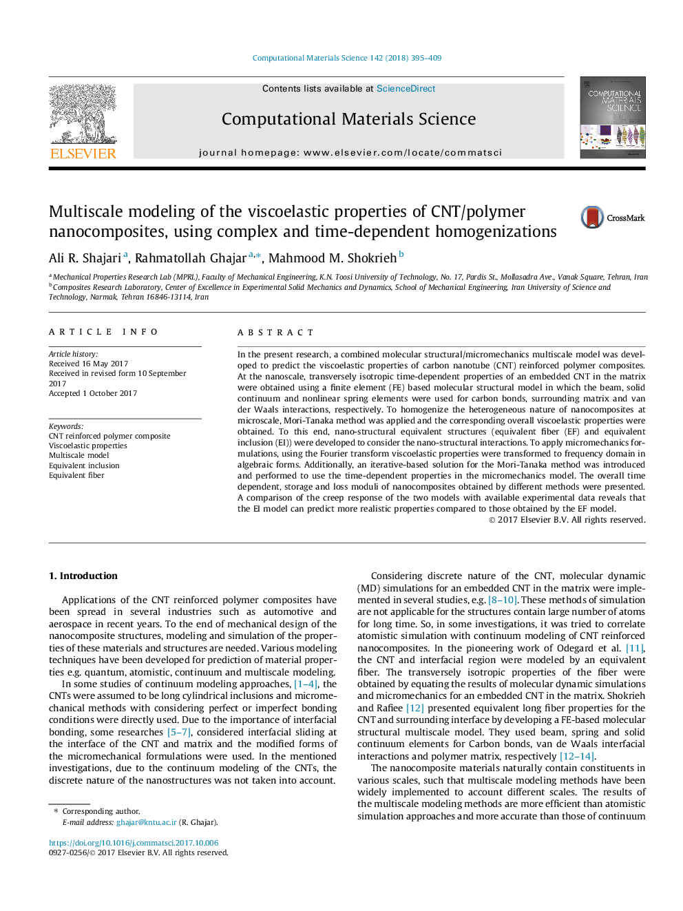 Multiscale modeling of the viscoelastic properties of CNT/polymer nanocomposites, using complex and time-dependent homogenizations