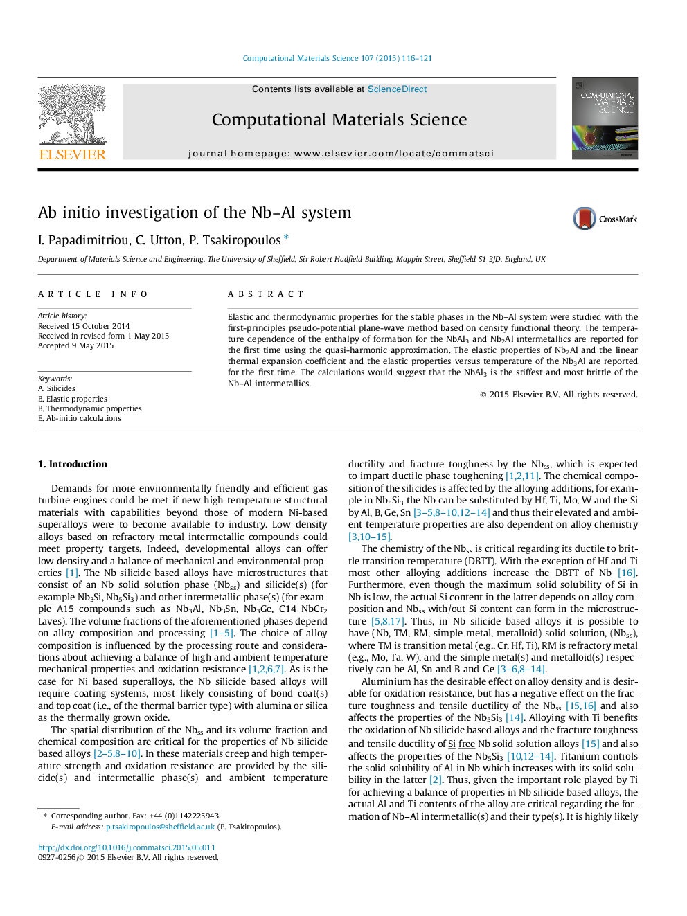 Ab initio investigation of the Nb-Al system