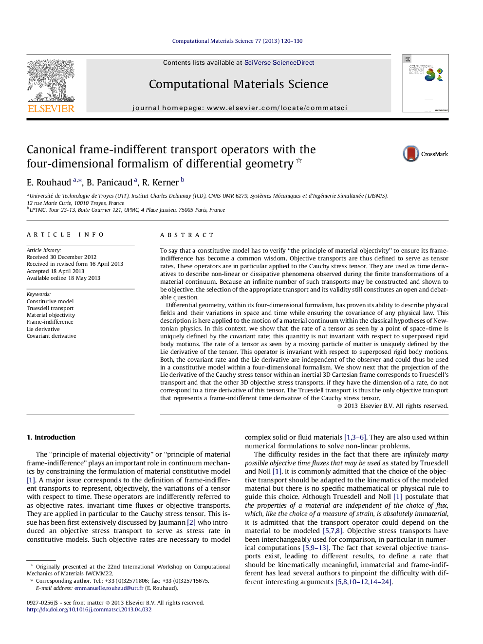 اپراتورهای حمل و نقل هندسفری کاننیکر با فرمول چهار بعدی هندسه دیفرانسیل 