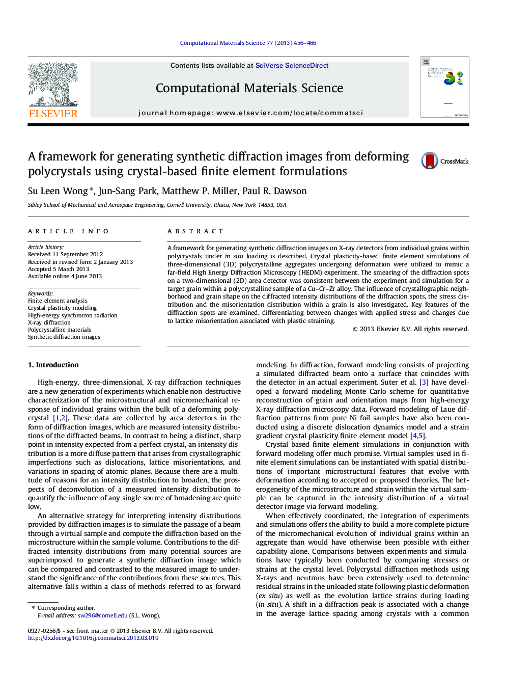 A framework for generating synthetic diffraction images from deforming polycrystals using crystal-based finite element formulations