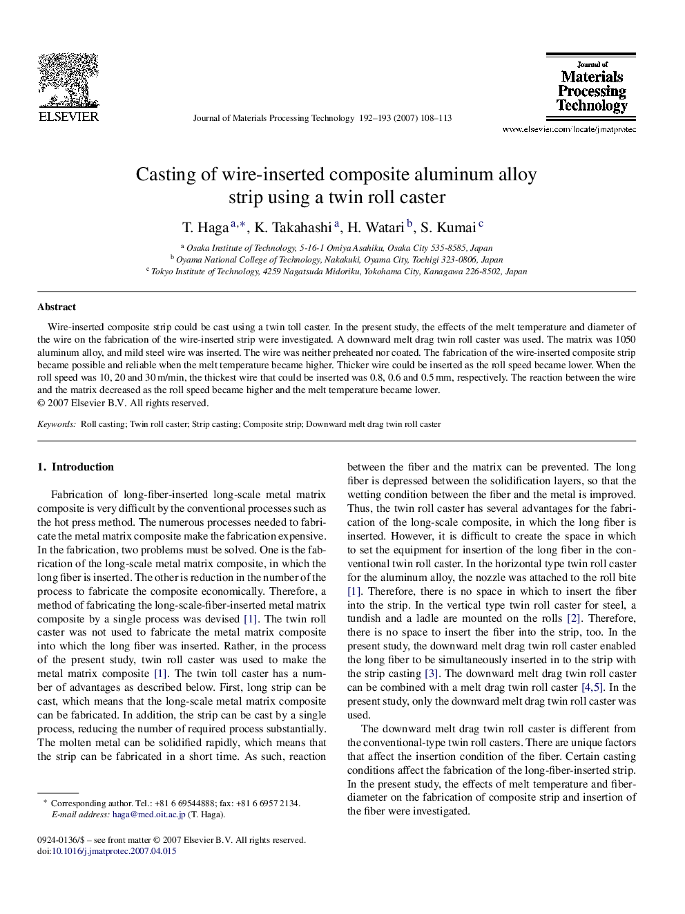 Casting of wire-inserted composite aluminum alloy strip using a twin roll caster