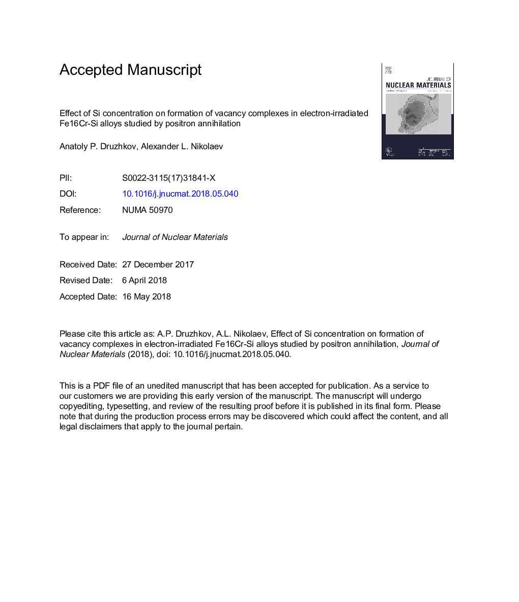 Effect of Si concentration on formation of vacancy complexes in electron-irradiated Fe16Cr-Si alloys studied by positron annihilation