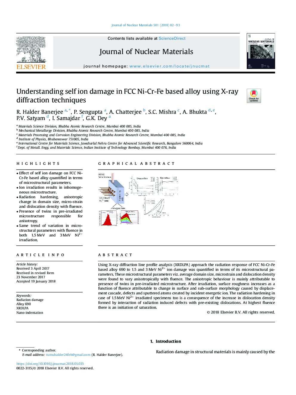 Understanding self ion damage in FCC Ni-Cr-Fe based alloy using X-ray diffraction techniques