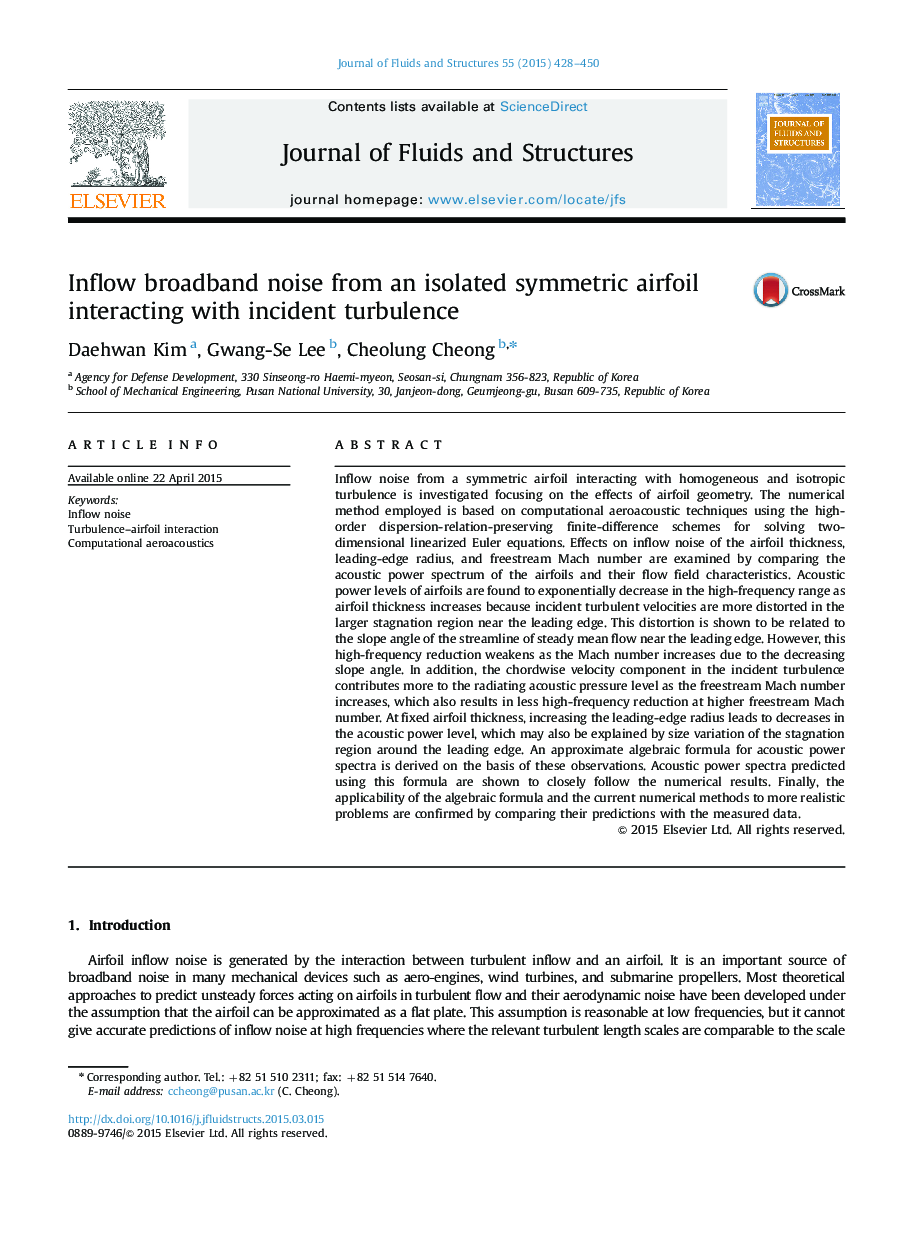 Inflow broadband noise from an isolated symmetric airfoil interacting with incident turbulence