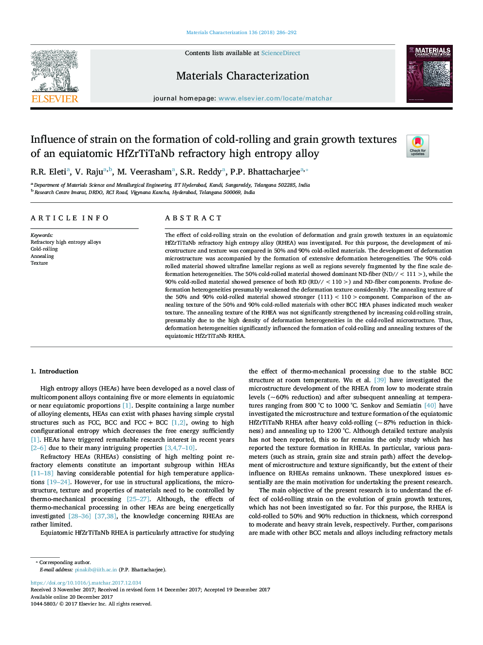 Influence of strain on the formation of cold-rolling and grain growth textures of an equiatomic HfZrTiTaNb refractory high entropy alloy