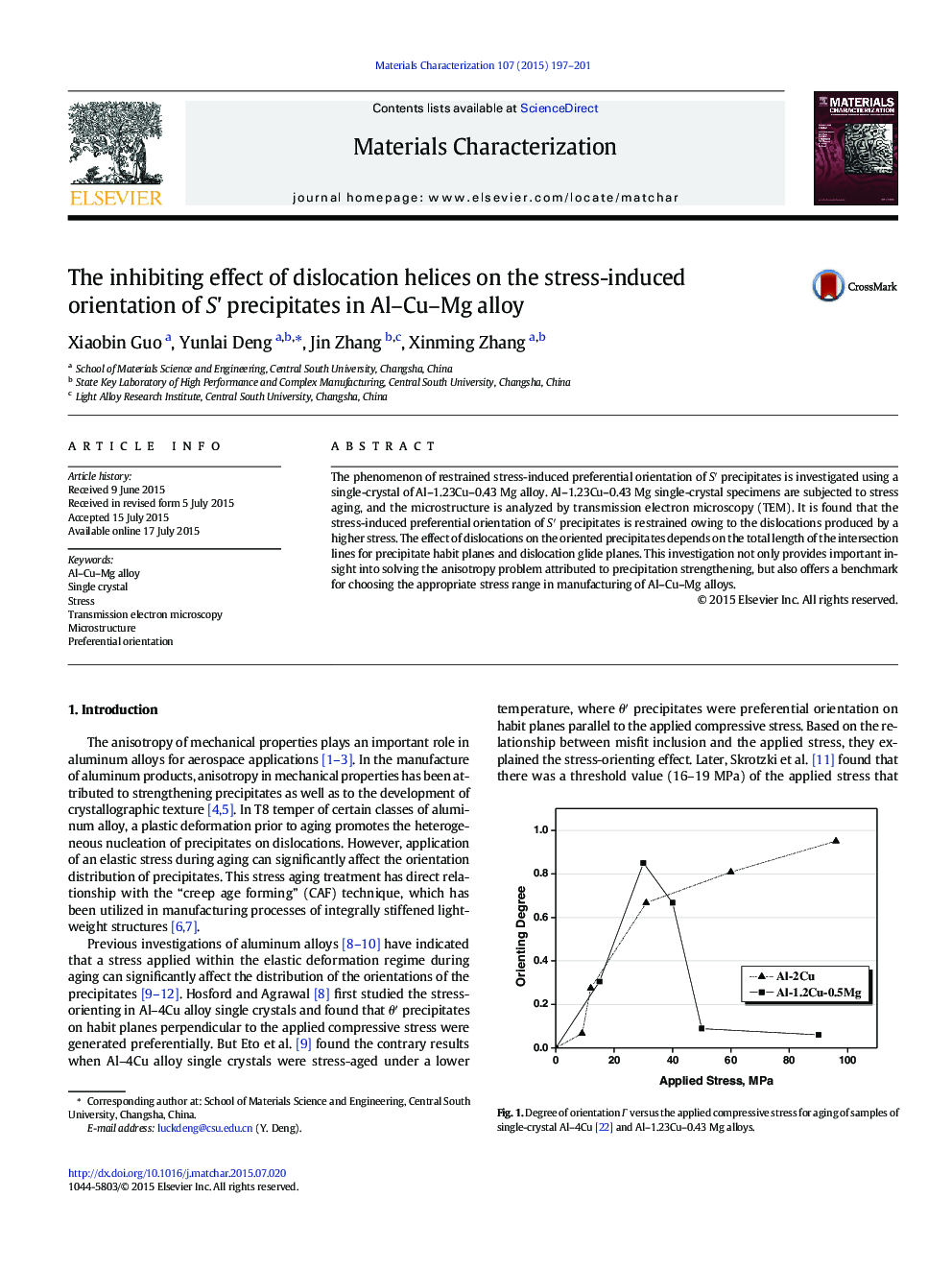 The inhibiting effect of dislocation helices on the stress-induced orientation of S' precipitates in Al-Cu-Mg alloy