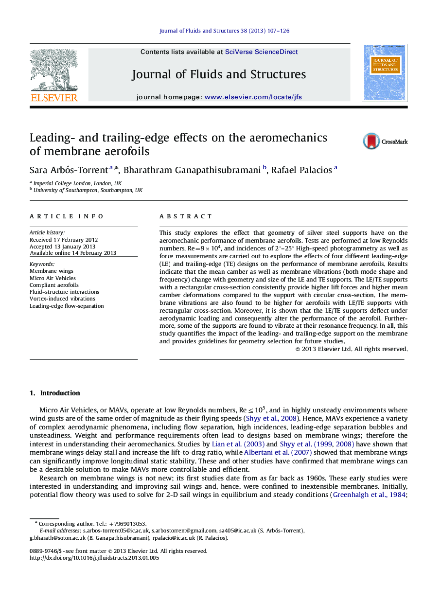 Leading- and trailing-edge effects on the aeromechanics of membrane aerofoils