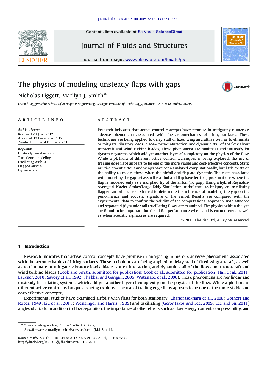 The physics of modeling unsteady flaps with gaps