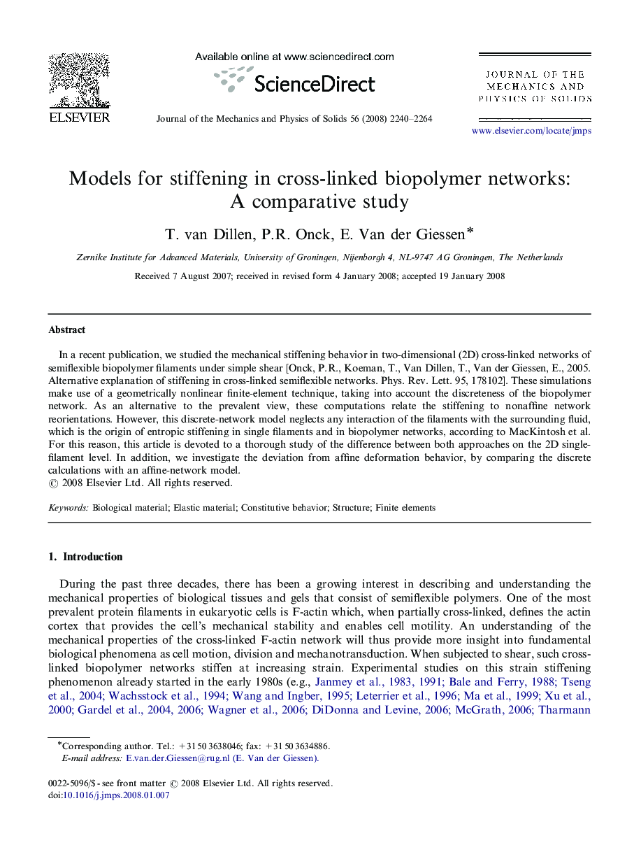 Models for stiffening in cross-linked biopolymer networks: A comparative study