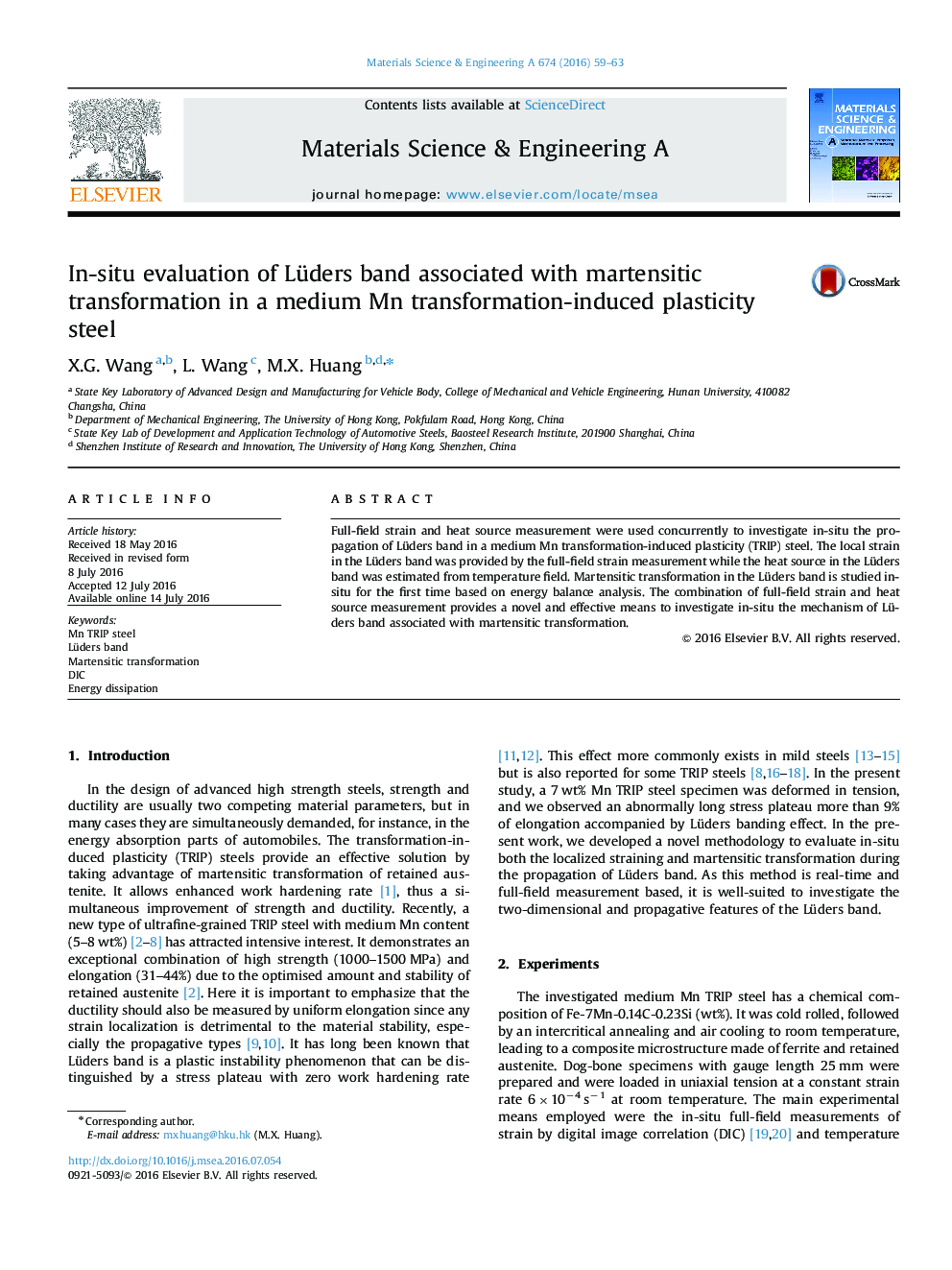 In-situ evaluation of Lüders band associated with martensitic transformation in a medium Mn transformation-induced plasticity steel