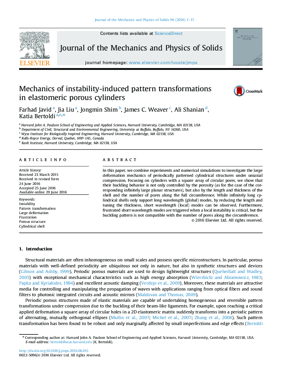 Mechanics of instability-induced pattern transformations in elastomeric porous cylinders