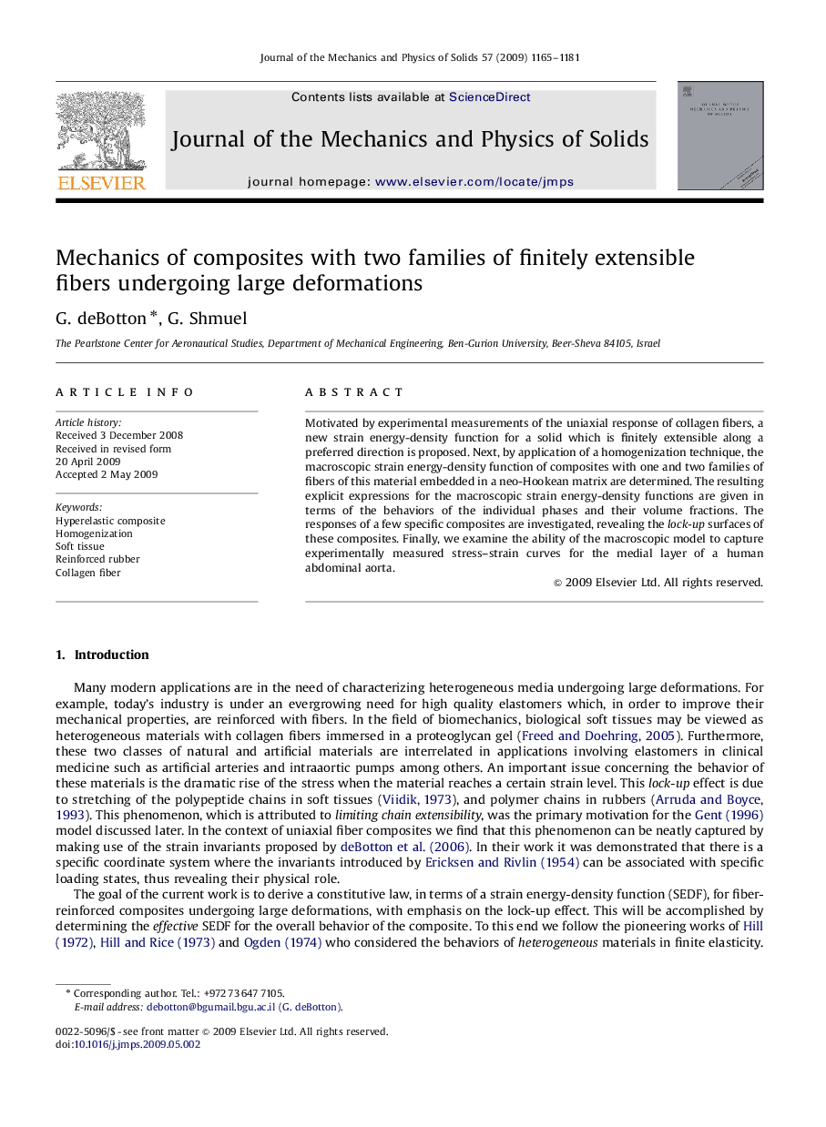 Mechanics of composites with two families of finitely extensible fibers undergoing large deformations