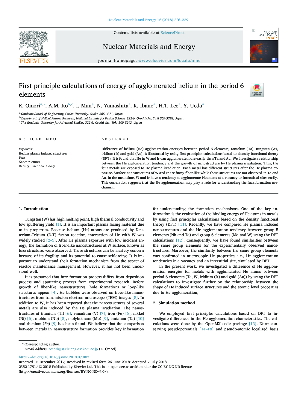 First principle calculations of energy of agglomerated helium in the period 6 elements