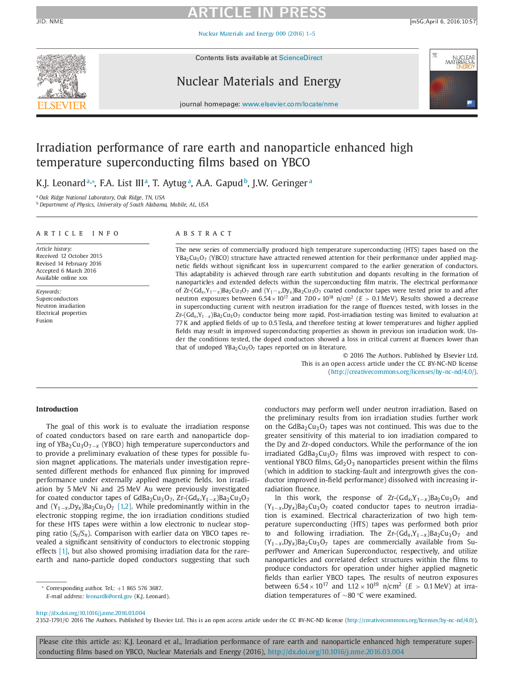 Irradiation performance of rare earth and nanoparticle enhanced high temperature superconducting films based on YBCO