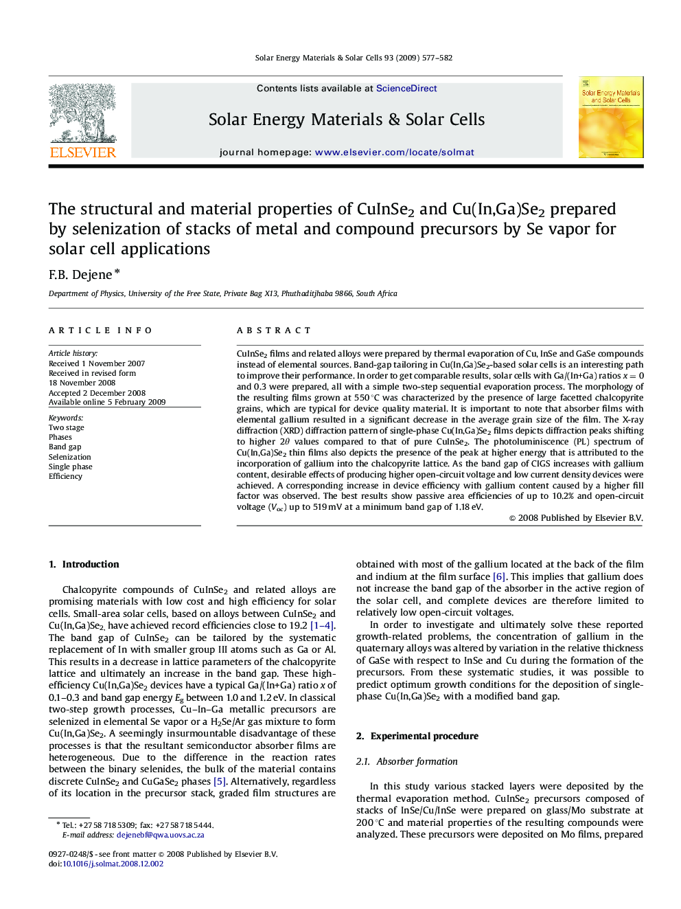 The structural and material properties of CuInSe2 and Cu(In,Ga)Se2 prepared by selenization of stacks of metal and compound precursors by Se vapor for solar cell applications