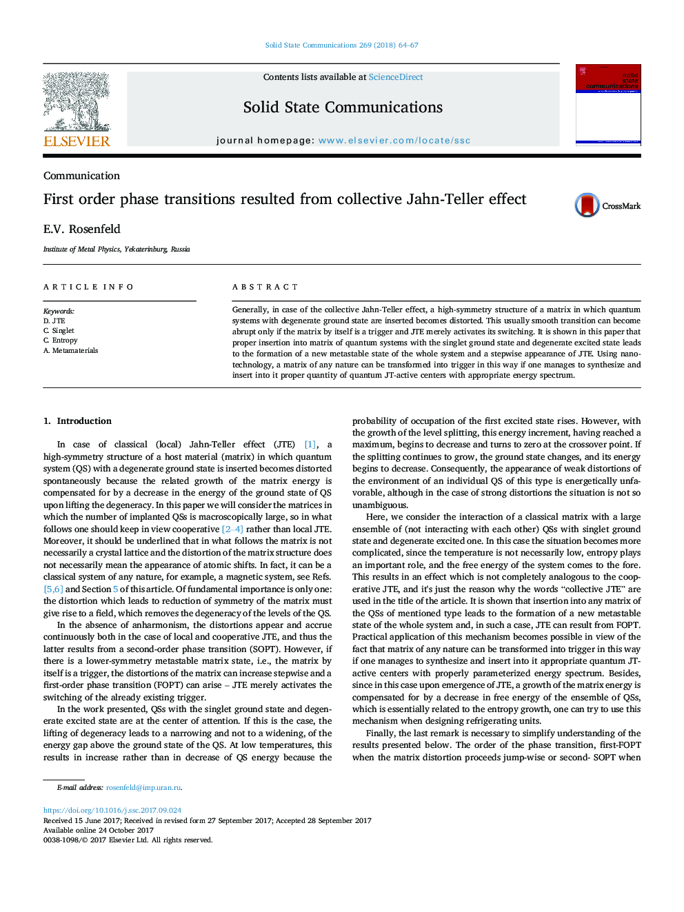 First order phase transitions resulted from collective Jahn-Teller effect