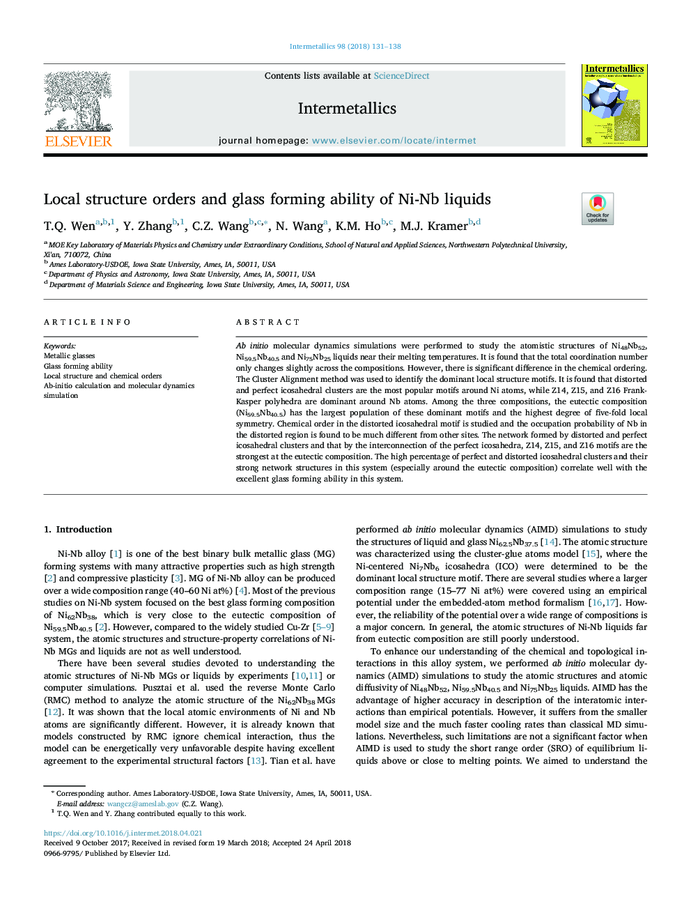 Local structure orders and glass forming ability of Ni-Nb liquids