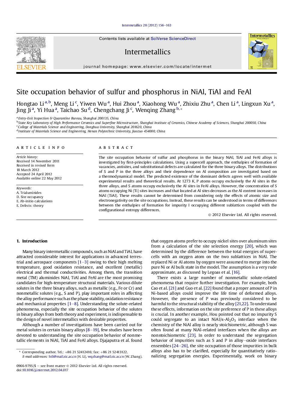 Site occupation behavior of sulfur and phosphorus in NiAl, TiAl and FeAl