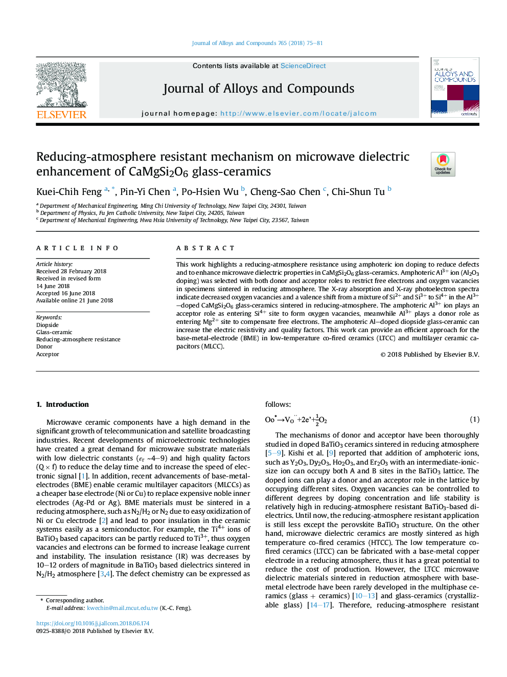 Reducing-atmosphere resistant mechanism on microwave dielectric enhancement of CaMgSi2O6 glass-ceramics