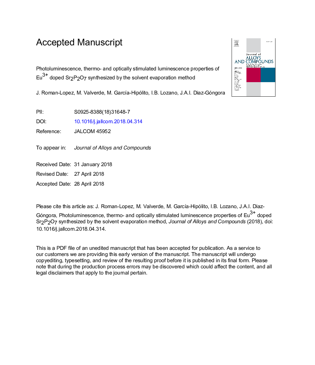 Photoluminescence, thermo- and optically stimulated luminescence properties of Eu3+ doped Sr2P2O7 synthesized by the solvent evaporation method