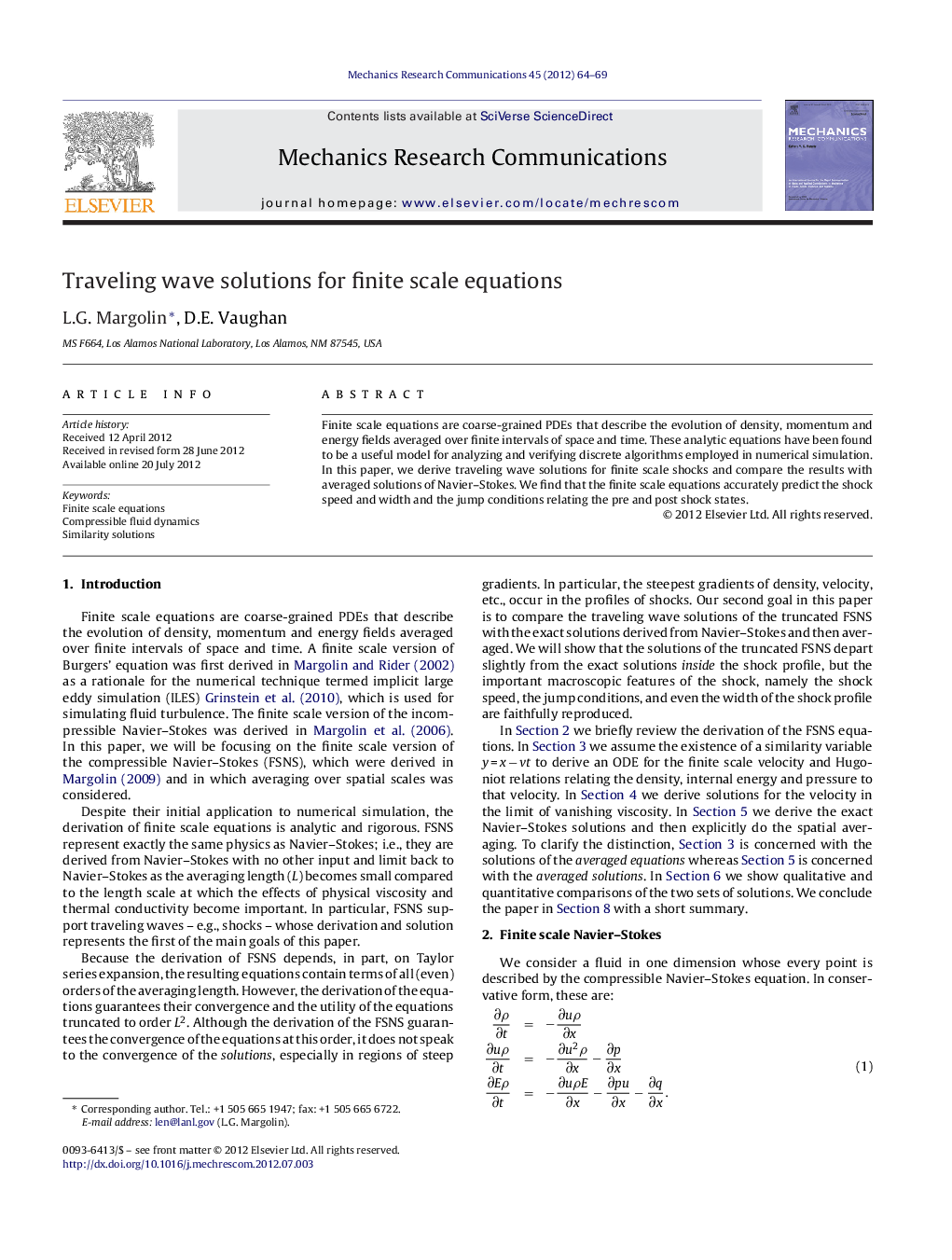 Traveling wave solutions for finite scale equations