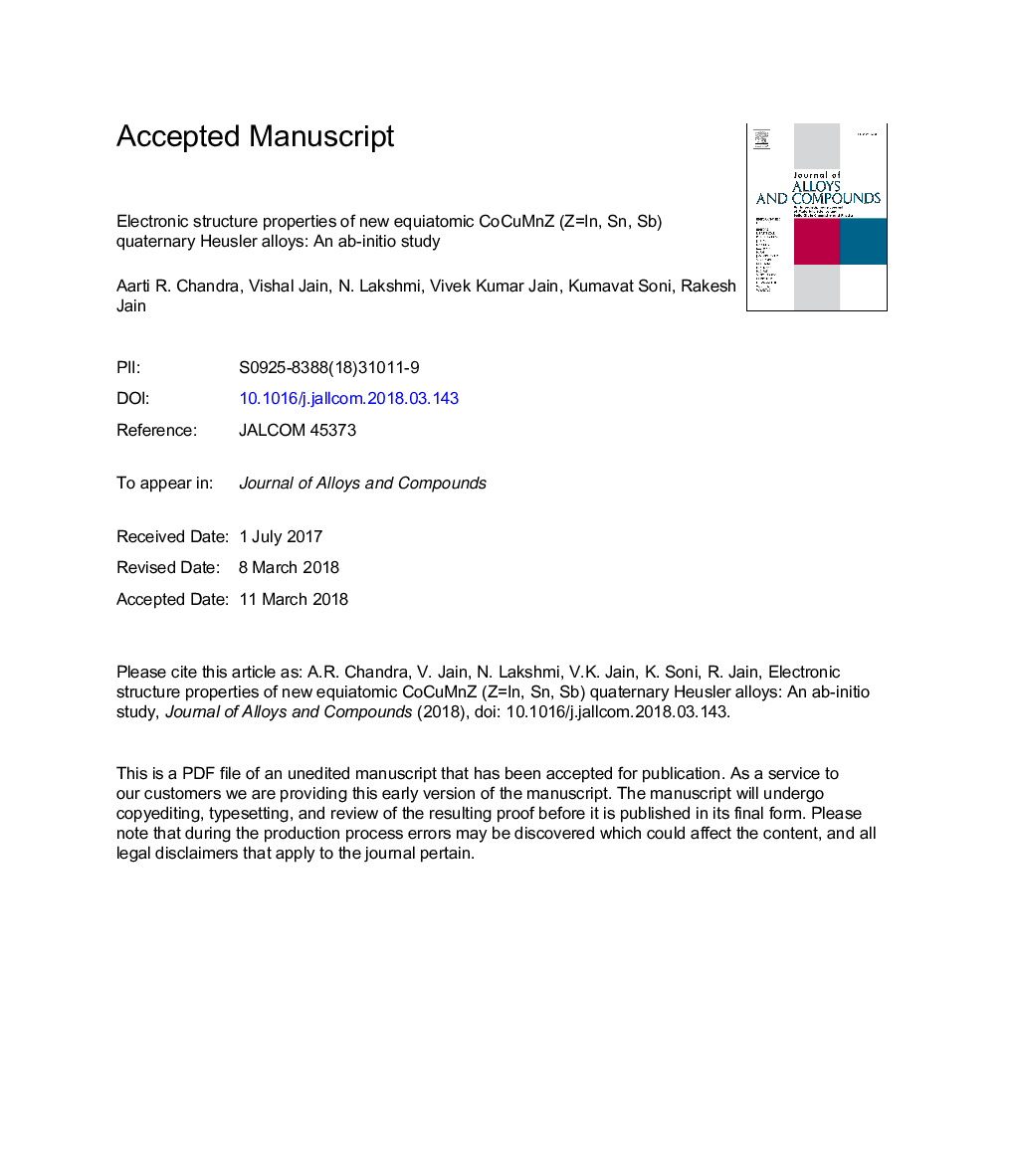 Electronic structure properties of new equiatomic CoCuMnZ (Z=In, Sn, Sb) quaternary Heusler alloys: An ab-initio study