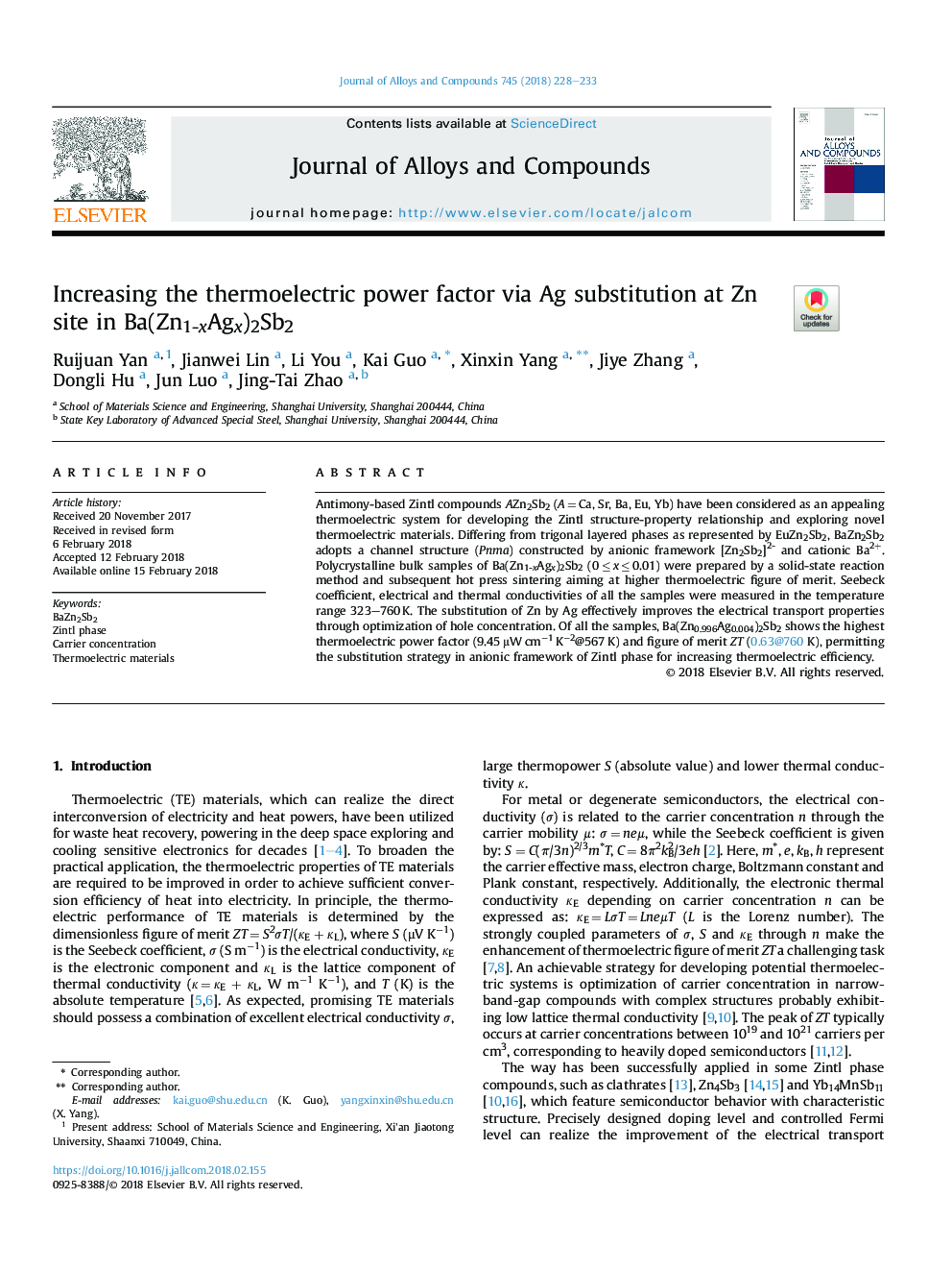 Increasing the thermoelectric power factor via Ag substitution at Zn site in Ba(Zn1-xAgx)2Sb2