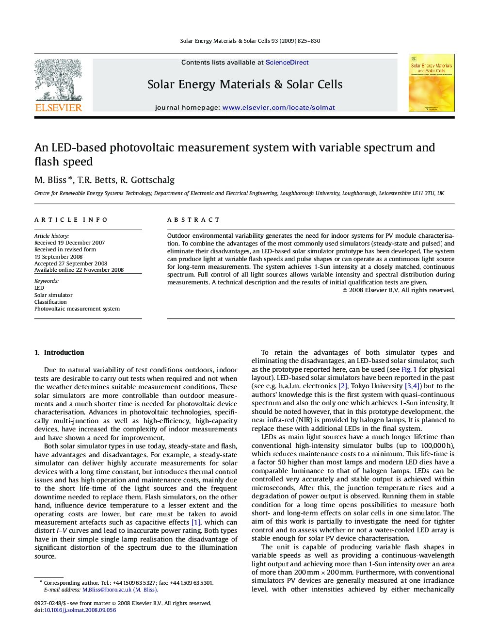 An LED-based photovoltaic measurement system with variable spectrum and flash speed