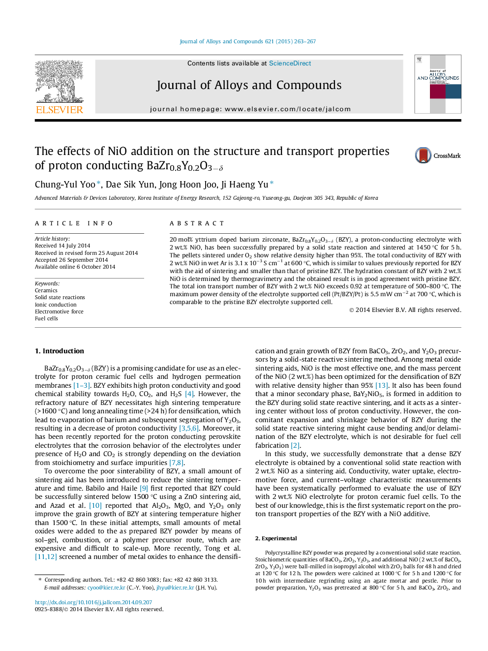 The effects of NiO addition on the structure and transport properties of proton conducting BaZr0.8Y0.2O3âÎ´