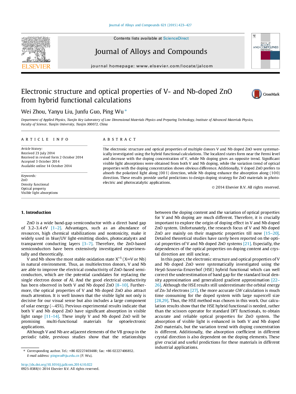 Electronic structure and optical properties of V- and Nb-doped ZnO from hybrid functional calculations