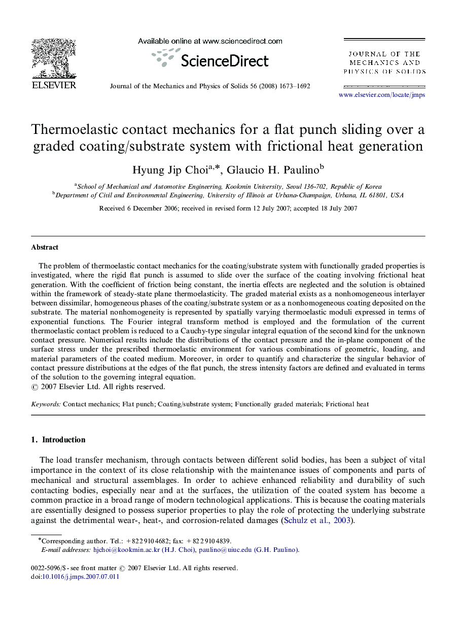 Thermoelastic contact mechanics for a flat punch sliding over a graded coating/substrate system with frictional heat generation