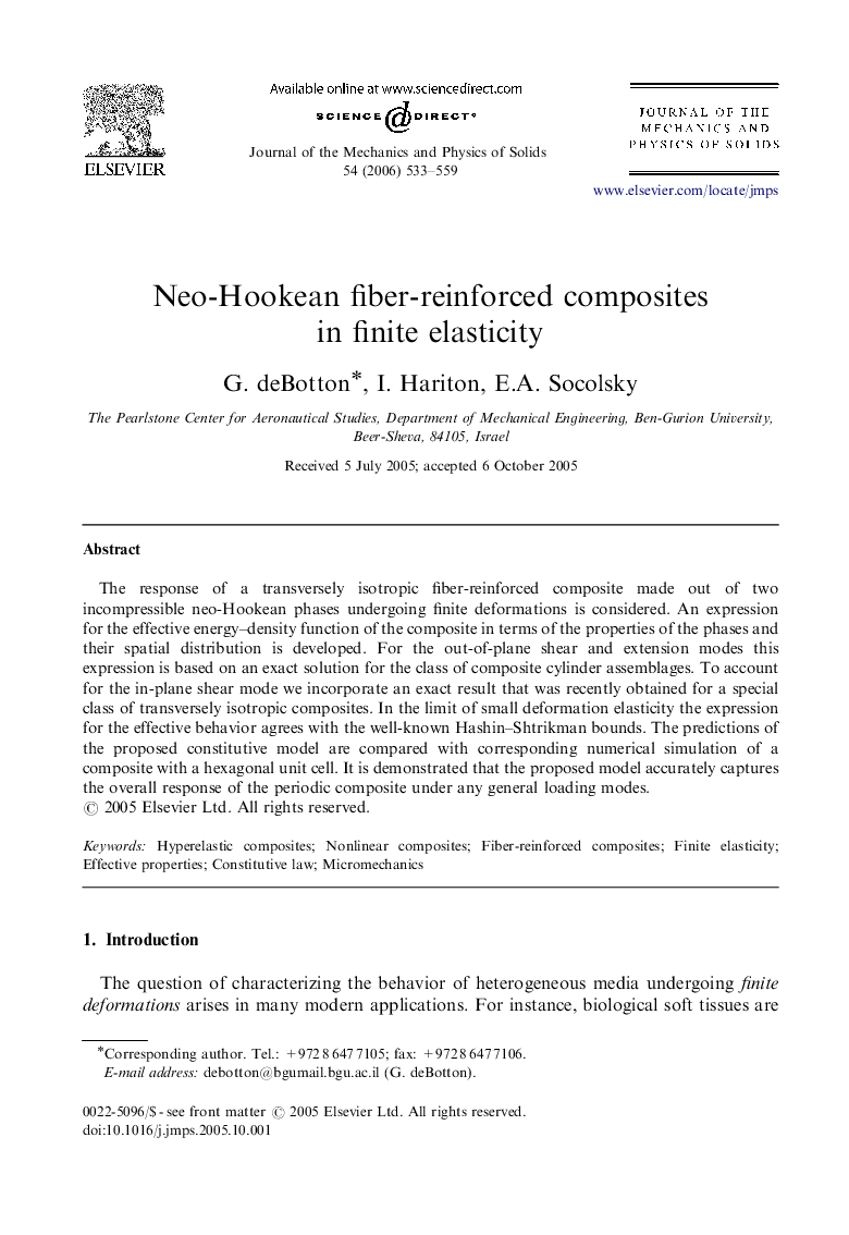 Neo-Hookean fiber-reinforced composites in finite elasticity