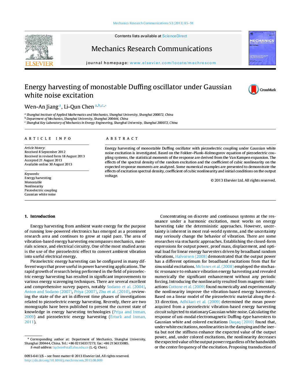 Energy harvesting of monostable Duffing oscillator under Gaussian white noise excitation