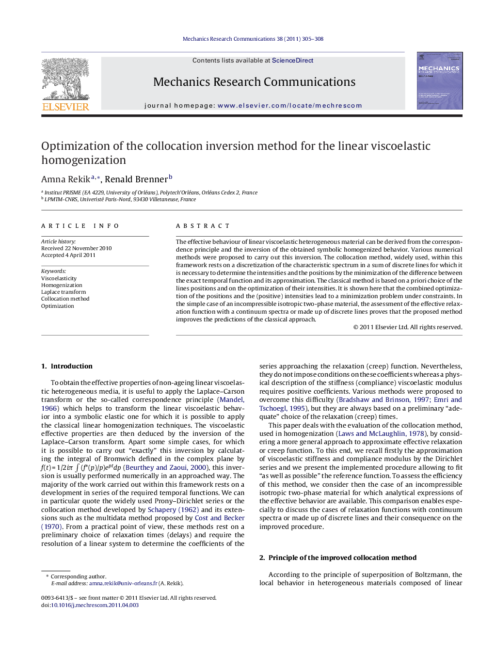 Optimization of the collocation inversion method for the linear viscoelastic homogenization