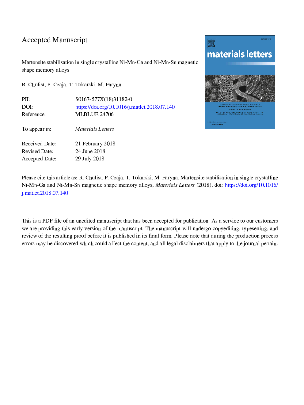 Martensite stabilisation in single crystalline Ni-Mn-Ga and Ni-Mn-Sn magnetic shape memory alloys