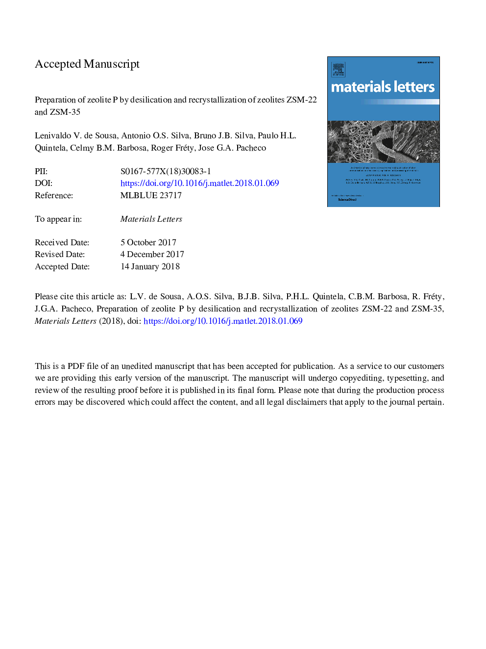 Preparation of zeolite P by desilication and recrystallization of zeolites ZSM-22 and ZSM-35