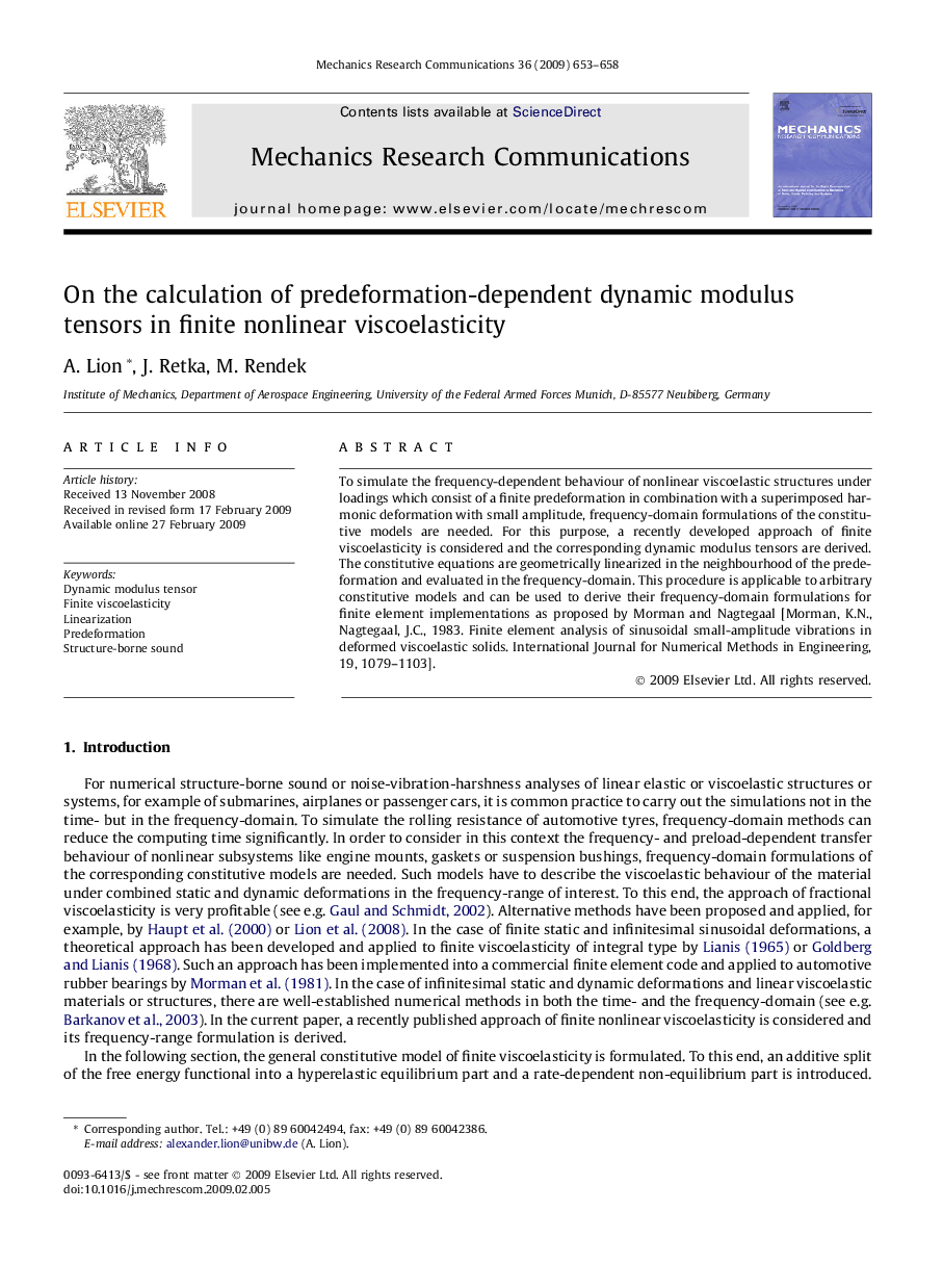 On the calculation of predeformation-dependent dynamic modulus tensors in finite nonlinear viscoelasticity