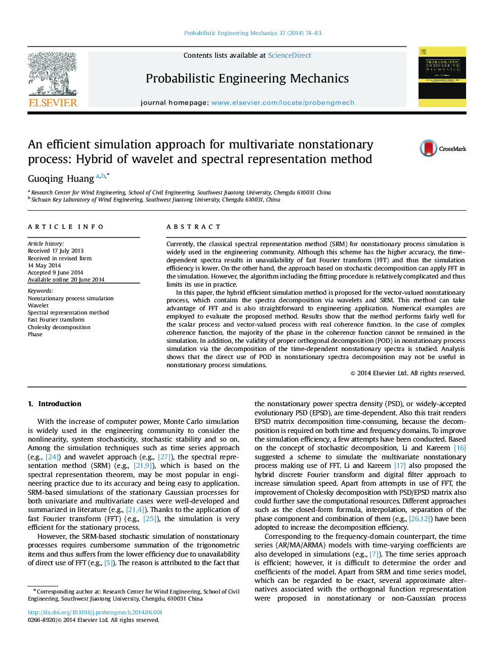 An efficient simulation approach for multivariate nonstationary process: Hybrid of wavelet and spectral representation method