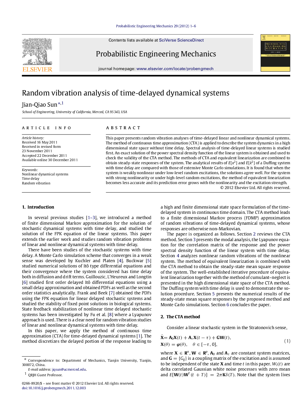 Random vibration analysis of time-delayed dynamical systems