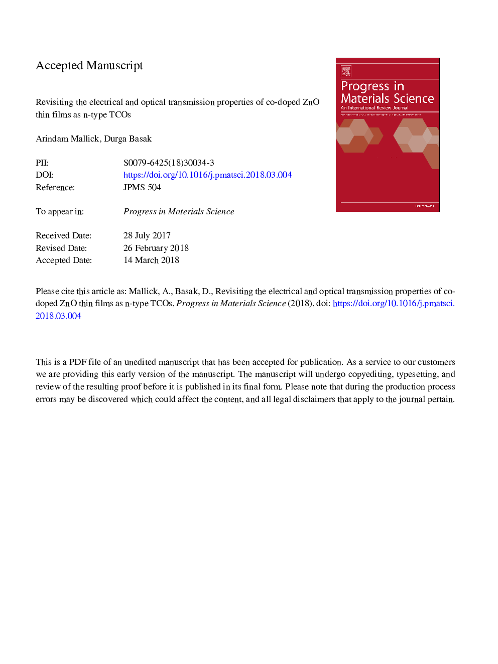 Revisiting the electrical and optical transmission properties of co-doped ZnO thin films as n-type TCOs