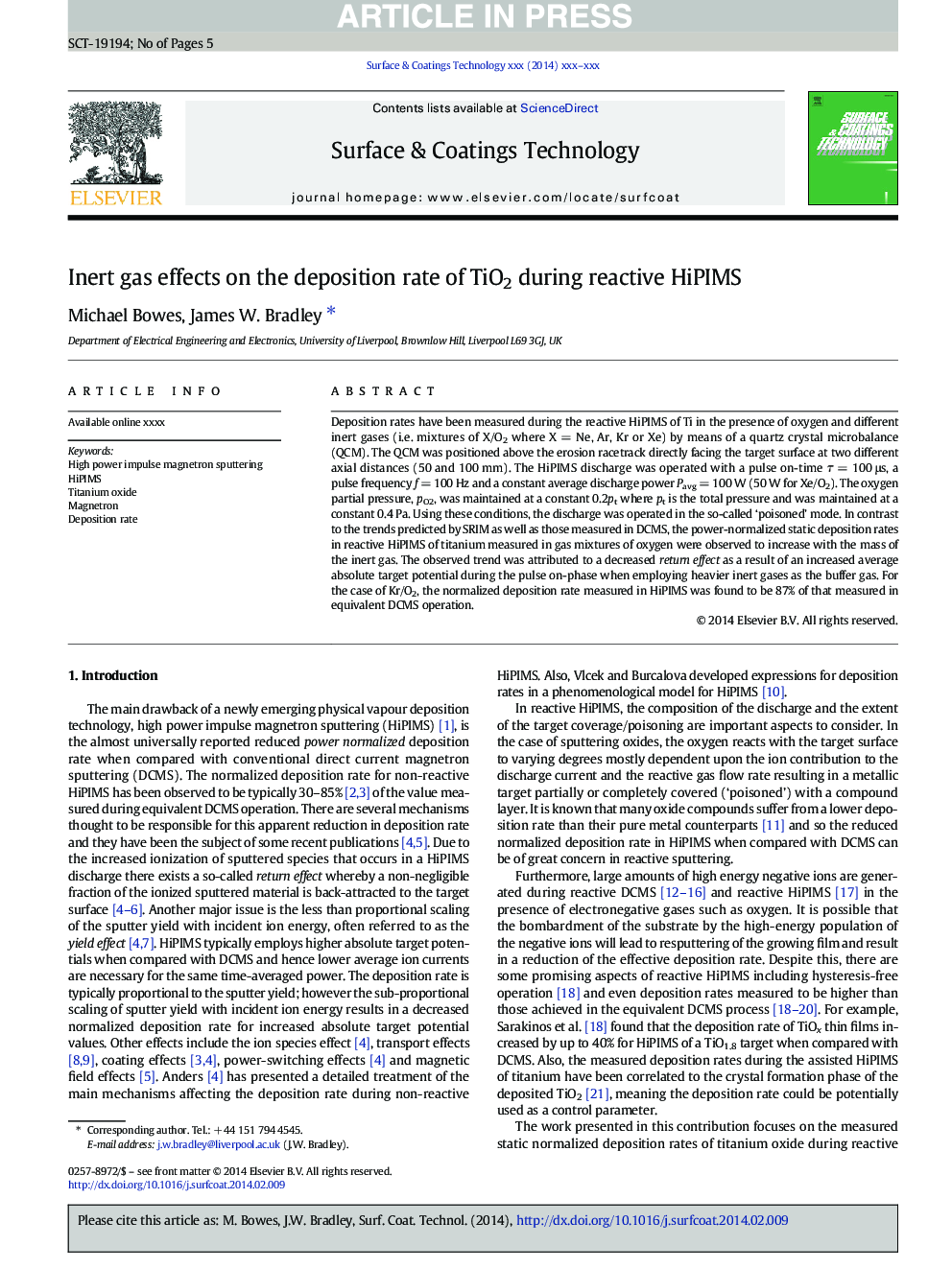 Inert gas effects on the deposition rate of TiO2 during reactive HiPIMS