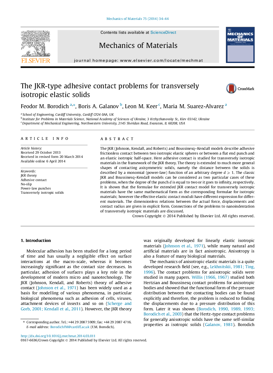 The JKR-type adhesive contact problems for transversely isotropic elastic solids