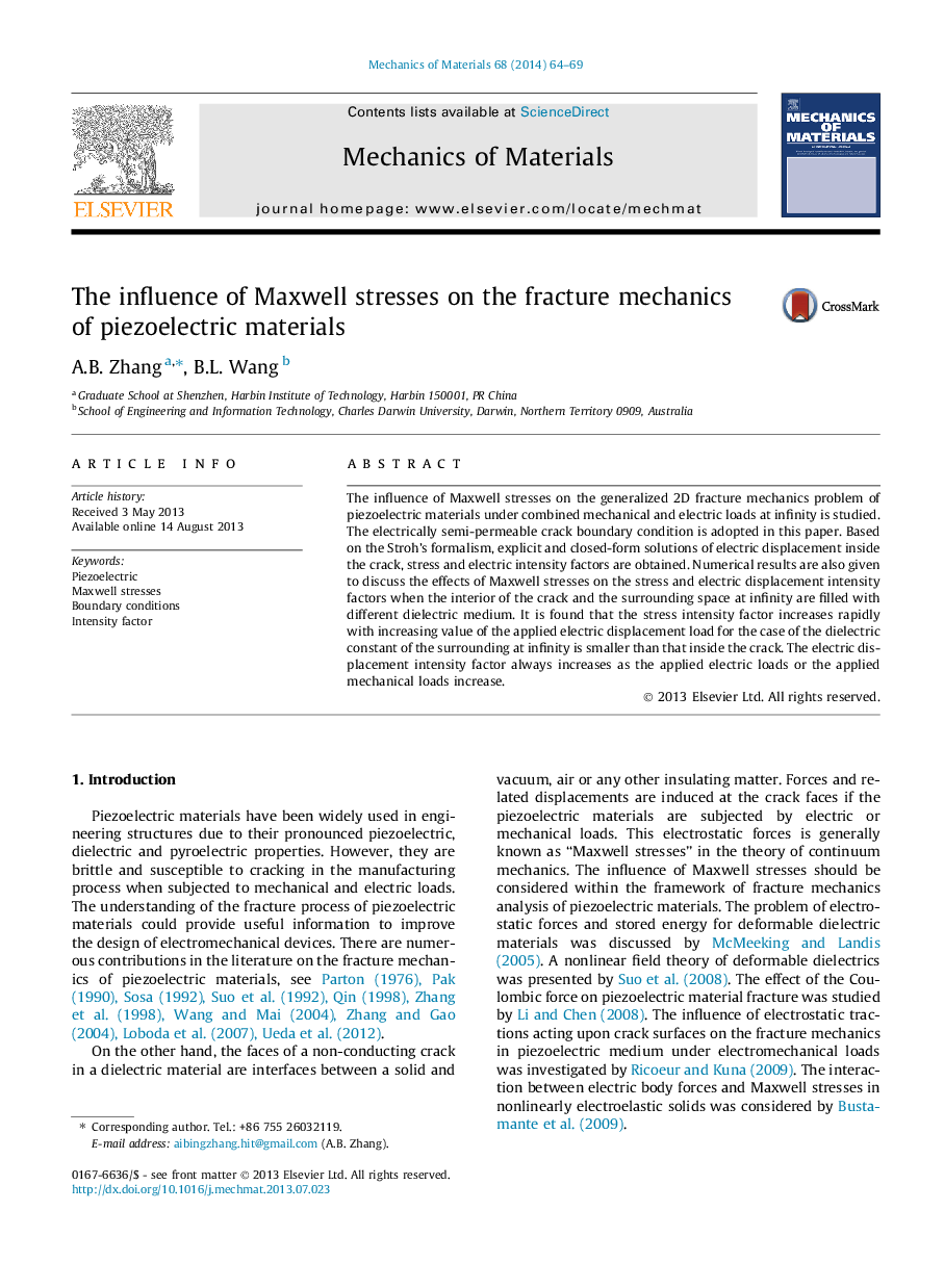 The influence of Maxwell stresses on the fracture mechanics of piezoelectric materials