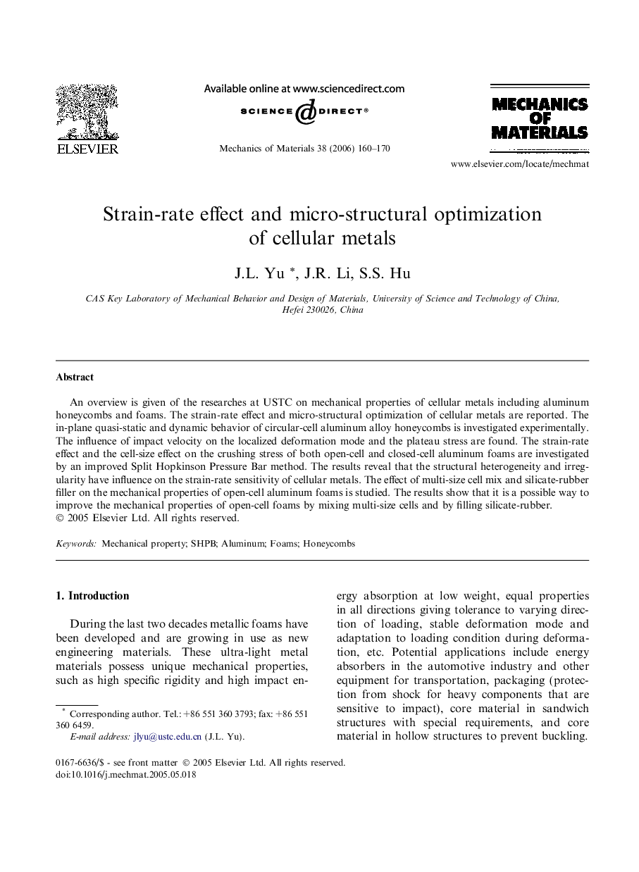 Strain-rate effect and micro-structural optimization of cellular metals