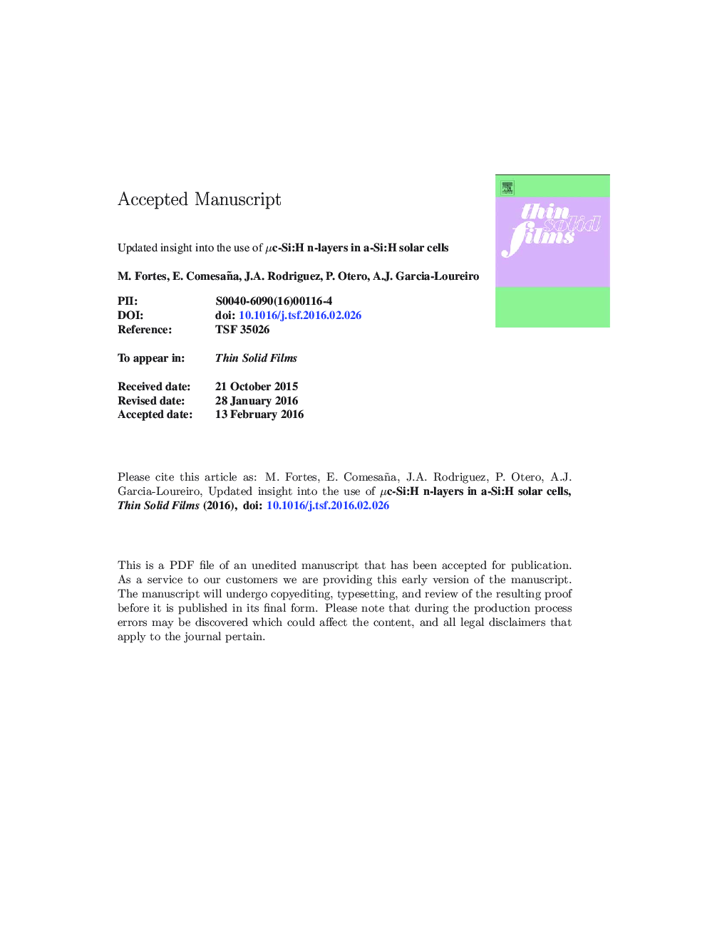 Updated insight into the use of Î¼c-Si:H n-layers in a-Si:H solar cells