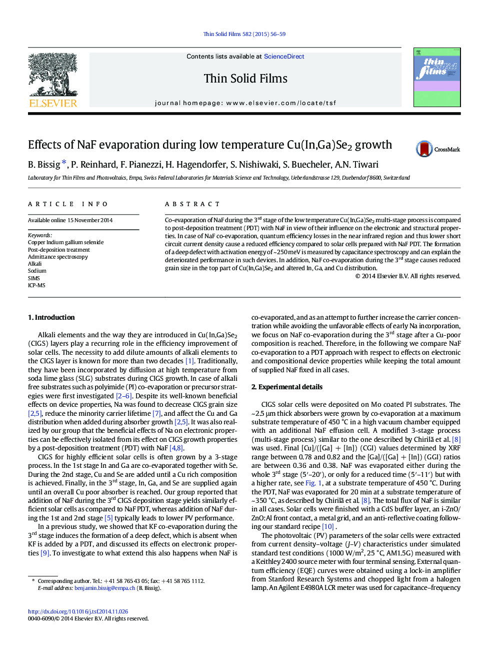 Effects of NaF evaporation during low temperature Cu(In,Ga)Se2 growth