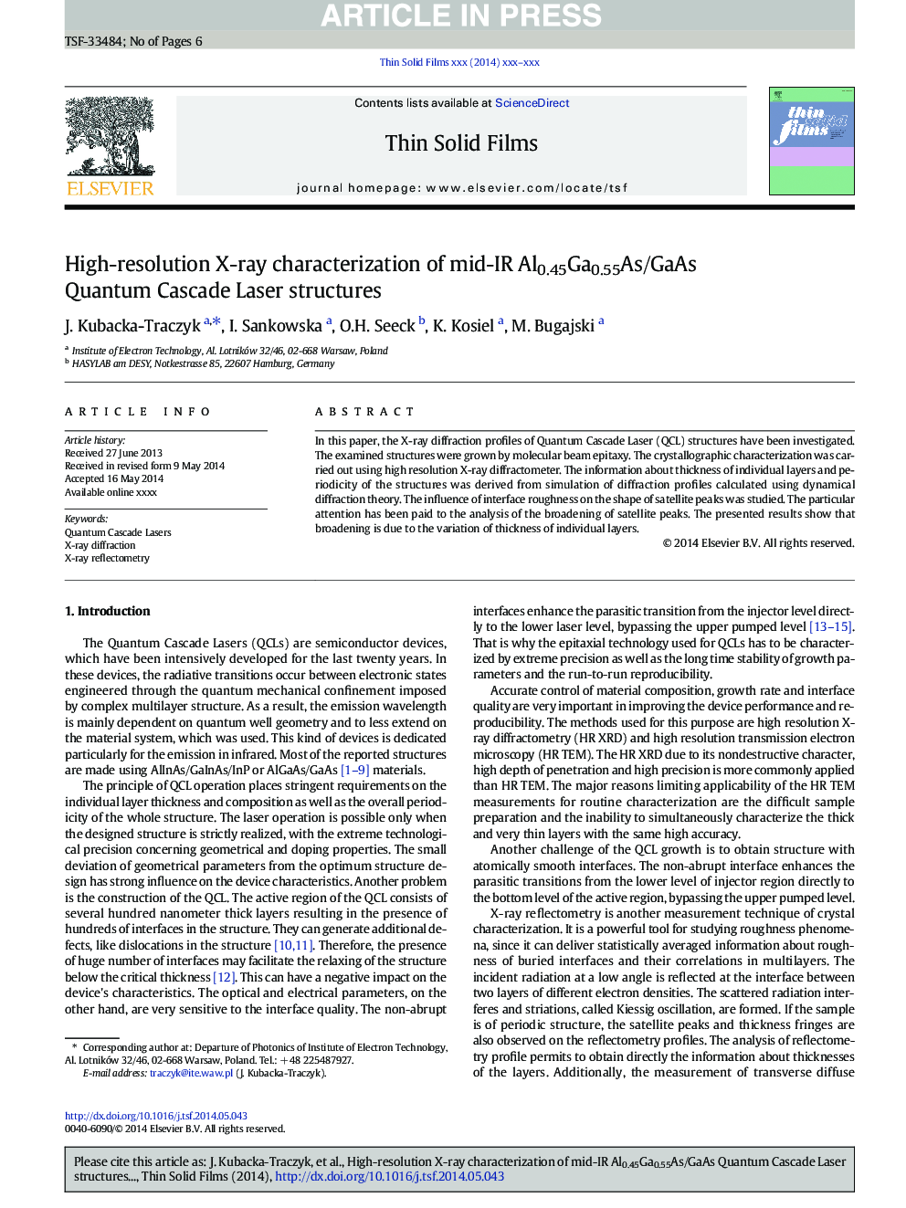 High-resolution X-ray characterization of mid-IR Al0.45Ga0.55As/GaAs Quantum Cascade Laser structures