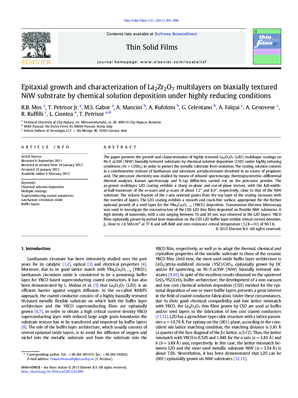 Epitaxial growth and characterization of La2Zr2O7 multilayers on biaxially textured NiW substrate by chemical solution deposition under highly reducing conditions